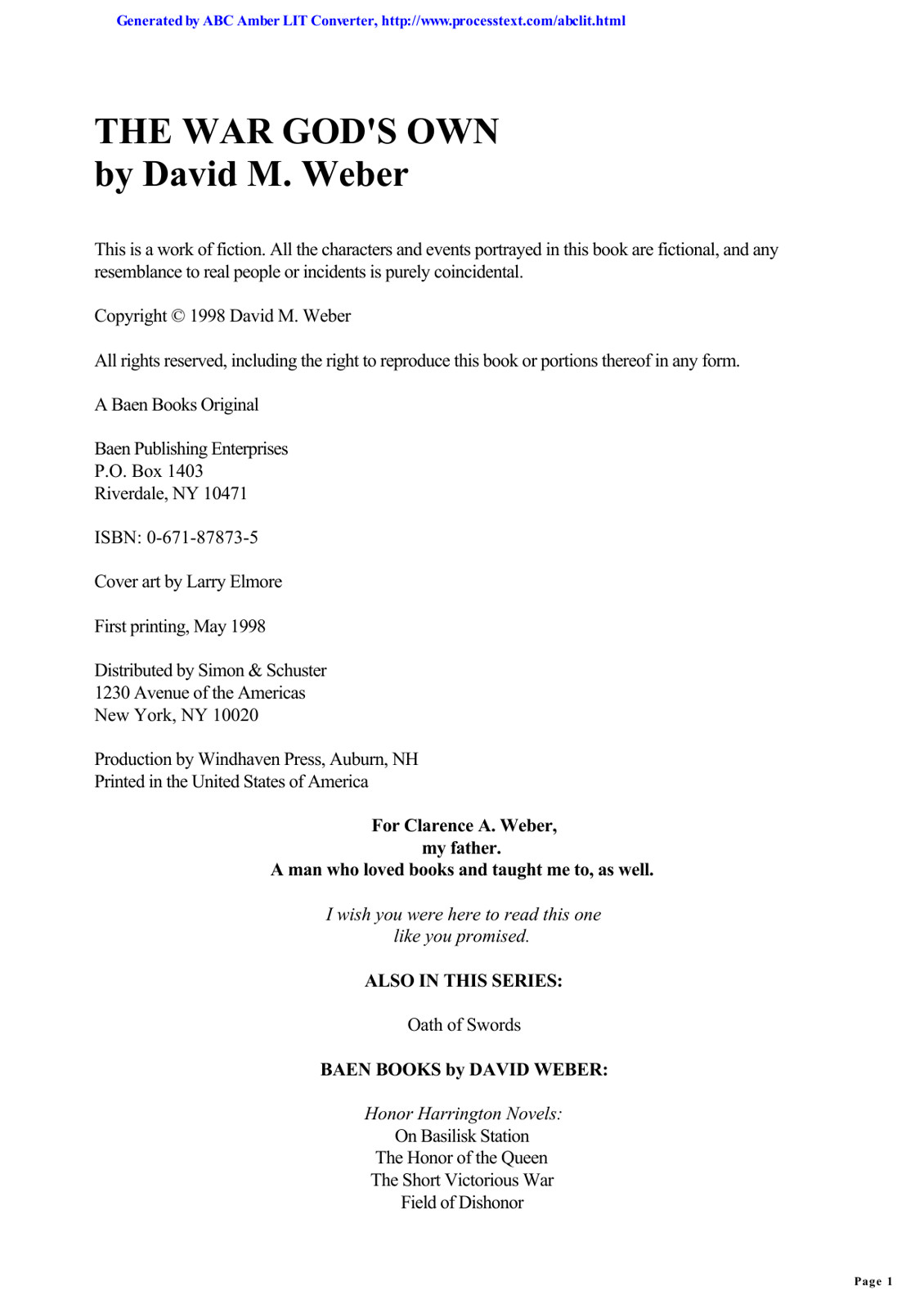 David Weber - Bahzell 2