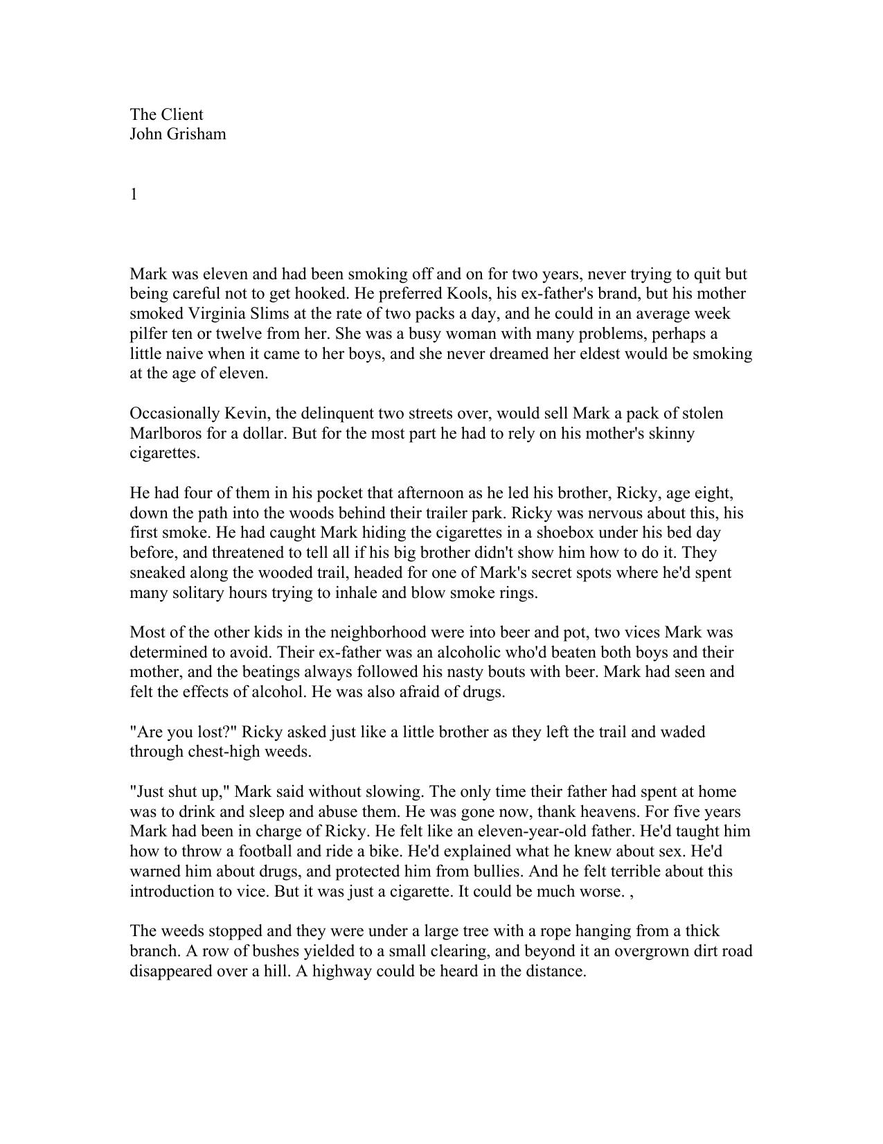 Grisham, John - The Client