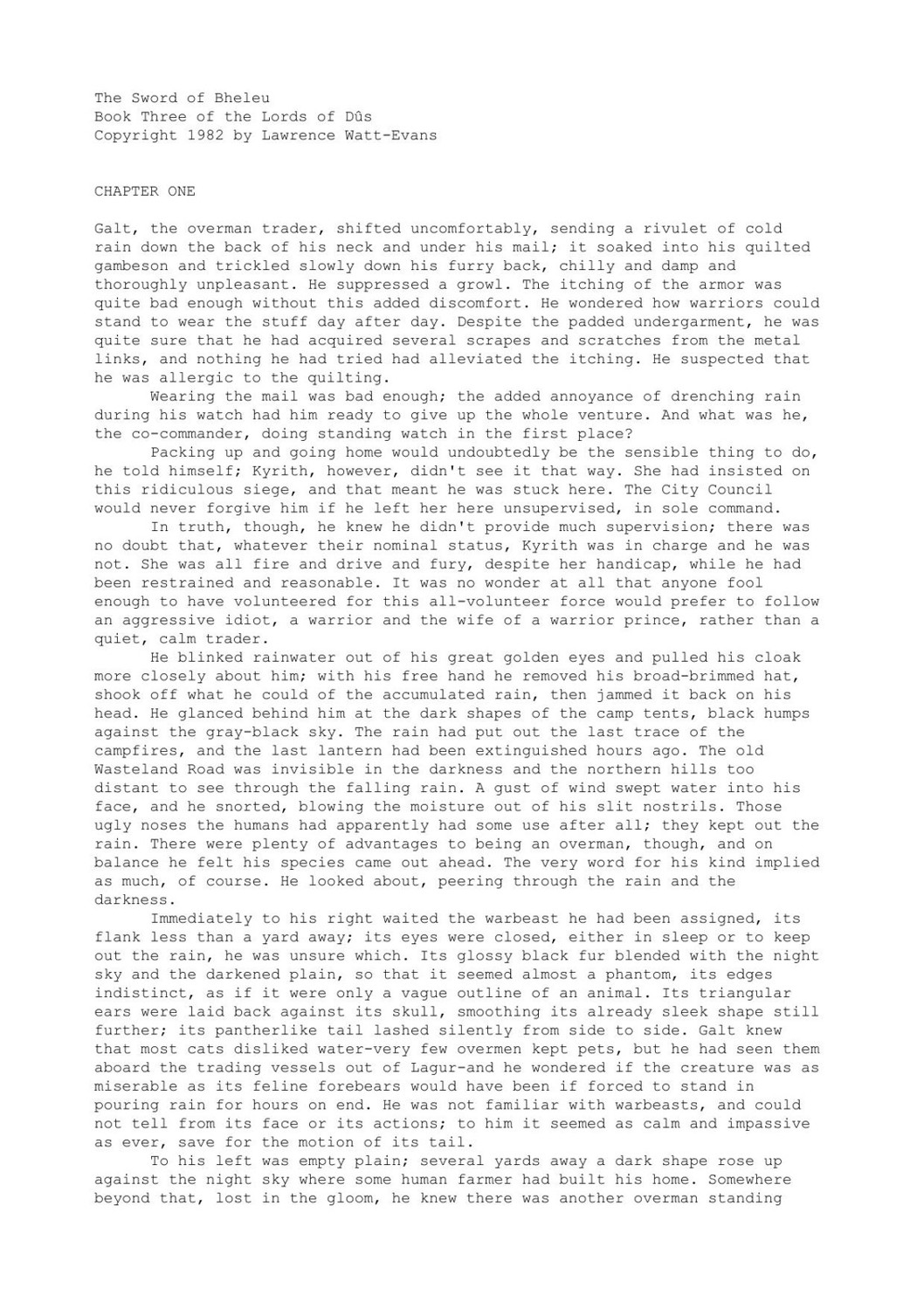 Lawrence Watt-Evans - Dus 3